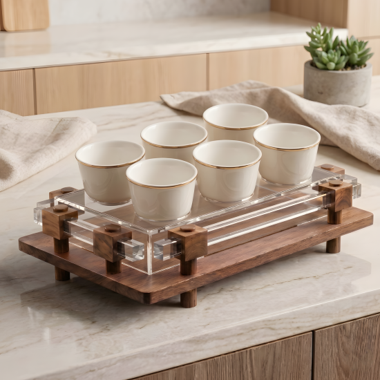 Wooden Coffee Cup Holder